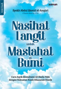 Nasihat Langit untuk Maslahat Bumi