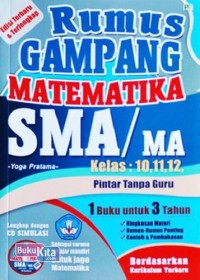 Rumus Gampang Matematika SMA/MA