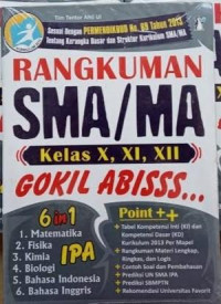Image of Rangkuman SMA Gokil Habis Kelas X, XI, XII